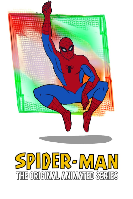 Spider-Man 1967 Poster 24x36 - Classic Marvel Animation Superhero Retro Action