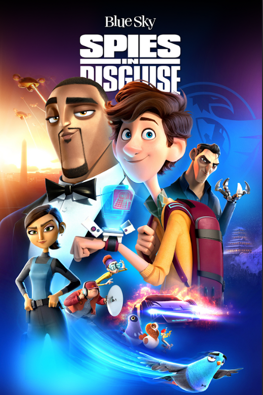 Spies in Disguise 2019 Movie Poster 24x36 - Animated Action Comedy, Will Smith