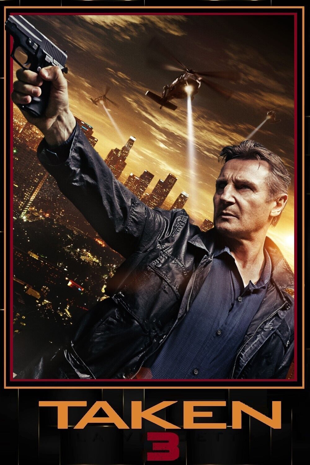 Taken 3 2014 Movie Poster 24x36 Action Thriller Liam Neeson Art - PosterFire.com