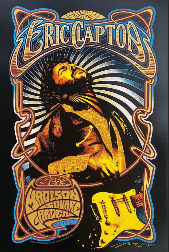 Eric Clapton Poster 24x36 Legendary Blues Rock Guitarist Music Icon