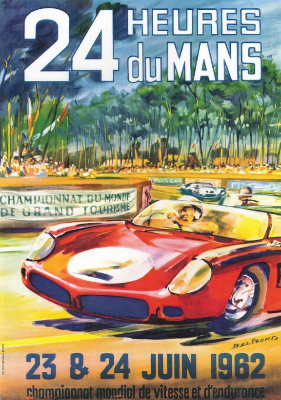 24 Heures du Mans Car Racing Poster - Legendary Endurance Race, Iconic French - PosterFire.com