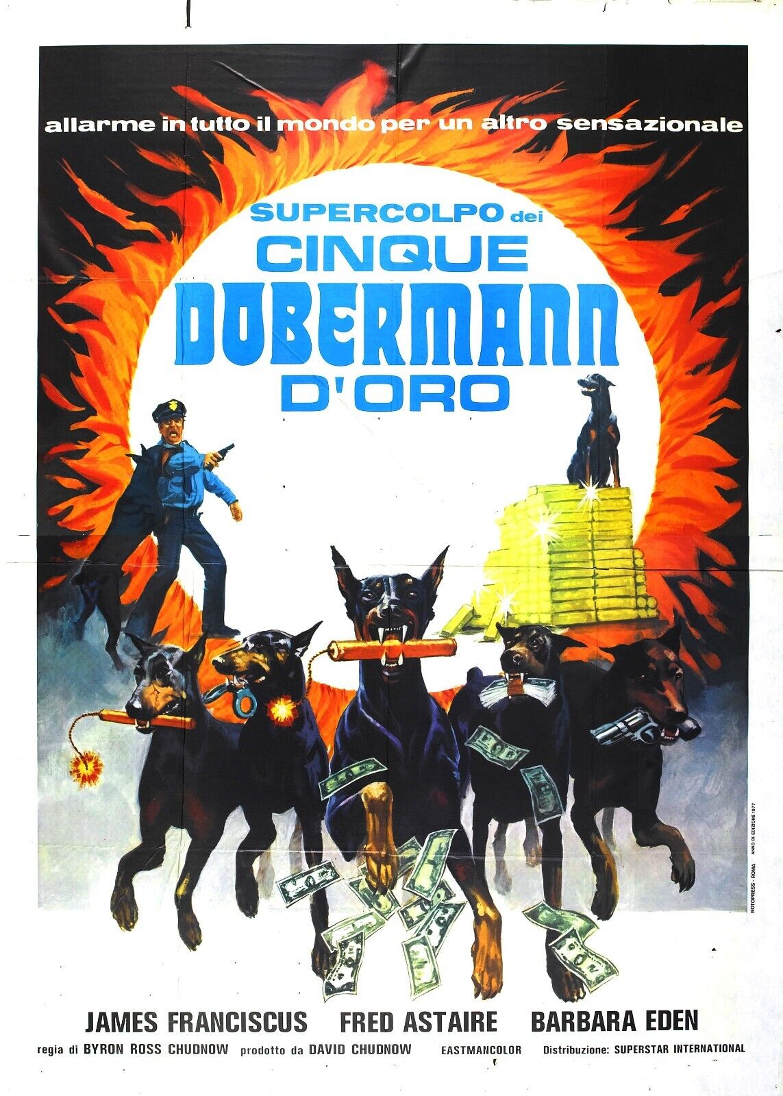 The Amazing Dobermans 02 Movie Poster - Vintage Action Comedy Collectible