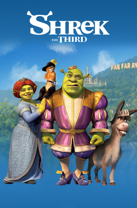 Shrek the Third 2007 Movie Poster 24x36 - Animated Comedy - DreamWorks Sequel