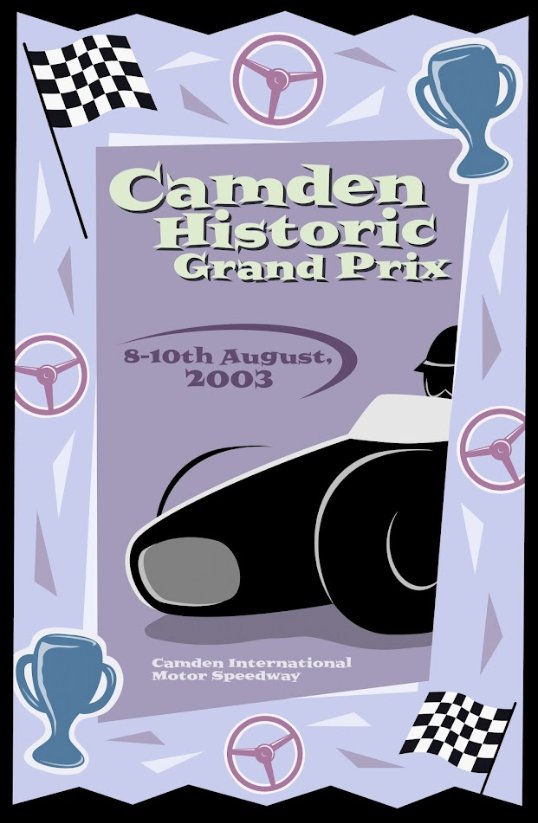 Camden Historic Grand Prix 2003 Car Racing Poster - Classic Motorsport Event