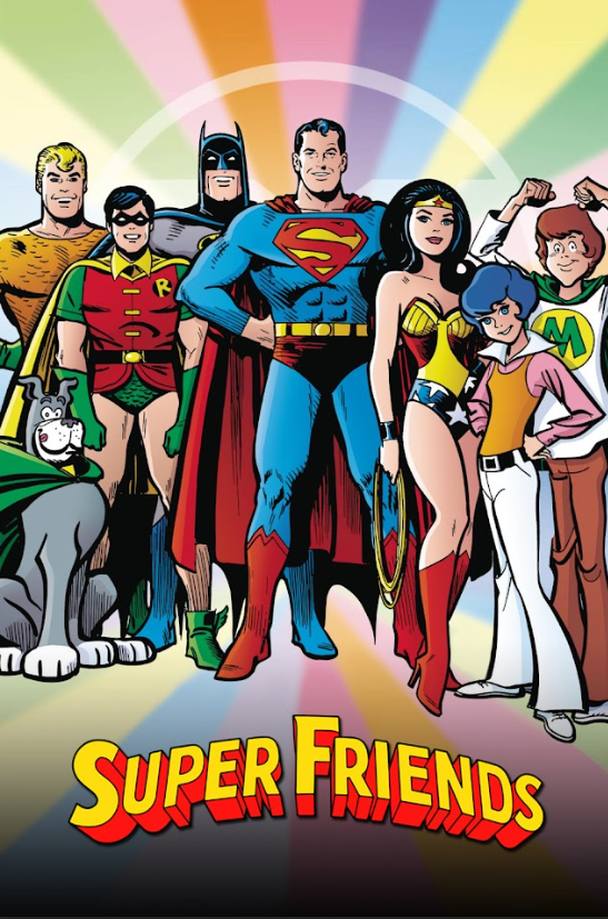 Super Friends 1975 Poster 24x36 - Classic Animated Heroes Justice League Adventu