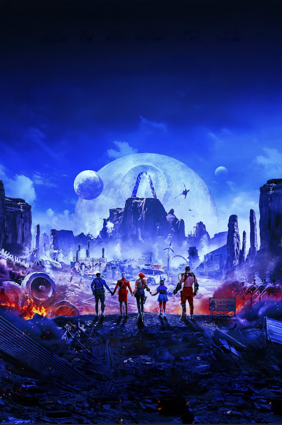 Borderlands 2024 Poster 24x36 - Video Game Adaptation, Action Sci-Fi, Epic Art