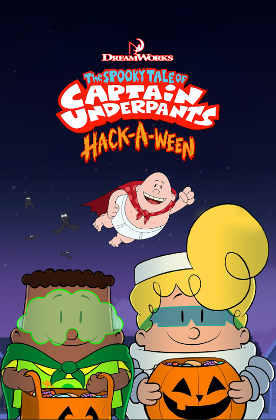 The Spooky Tale of Captain Underpants: Hack-a-Ween 2019 Poster 24x36 Animated Fa - PosterFire.com