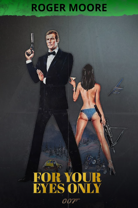 For Your Eyes Only (1981) 24x36 Movie Poster, Roger Moore, Classic Bond Adventur - PosterFire.com