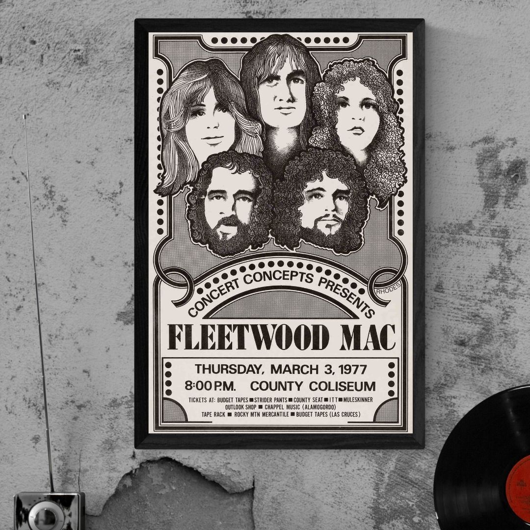 Fleetwood Mac gardens 24x36 poster rock stevie nicks roll music art pop england