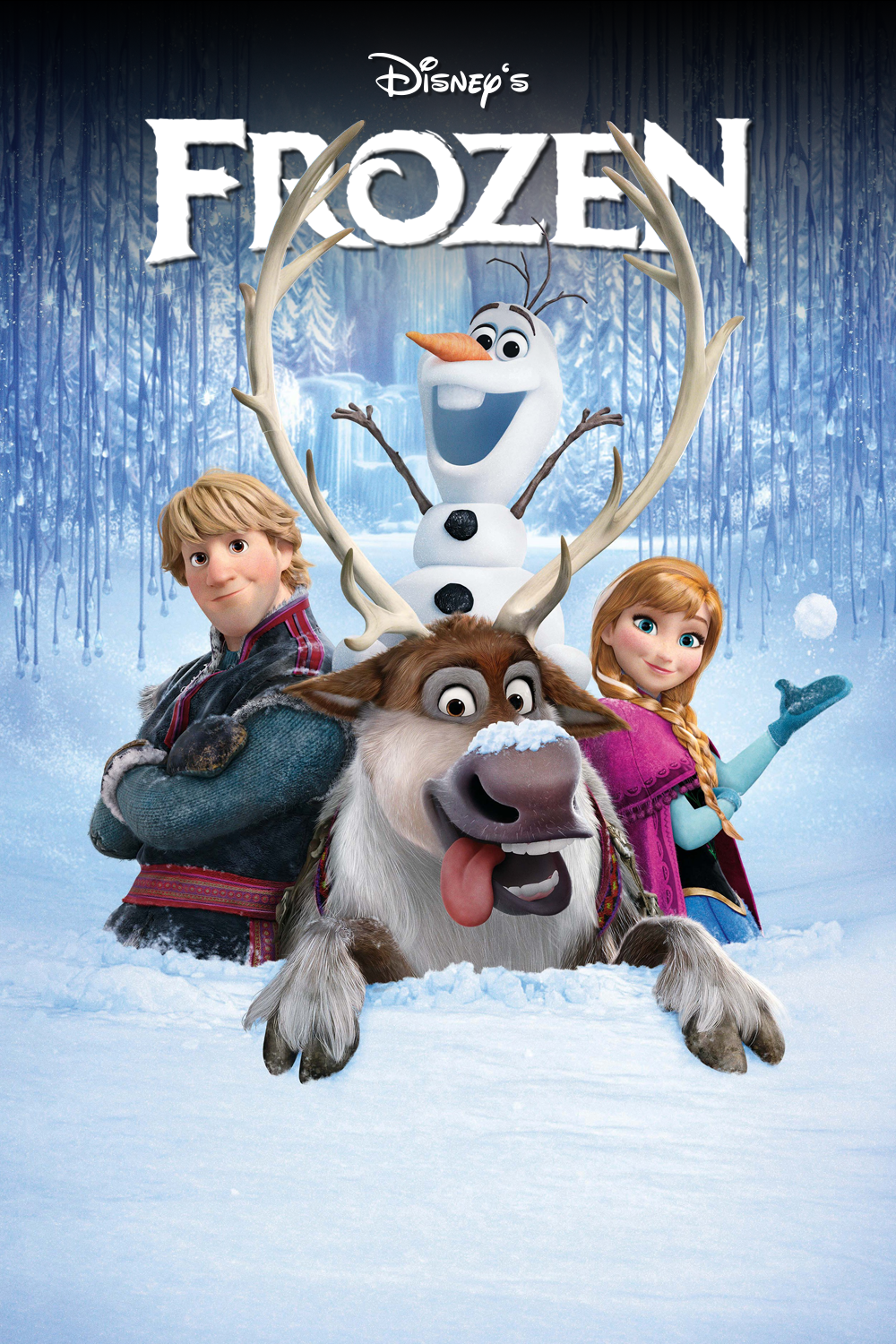 Frozen 2013 Movie Poster 24x36 - Disney Animation Musical - Family Fun