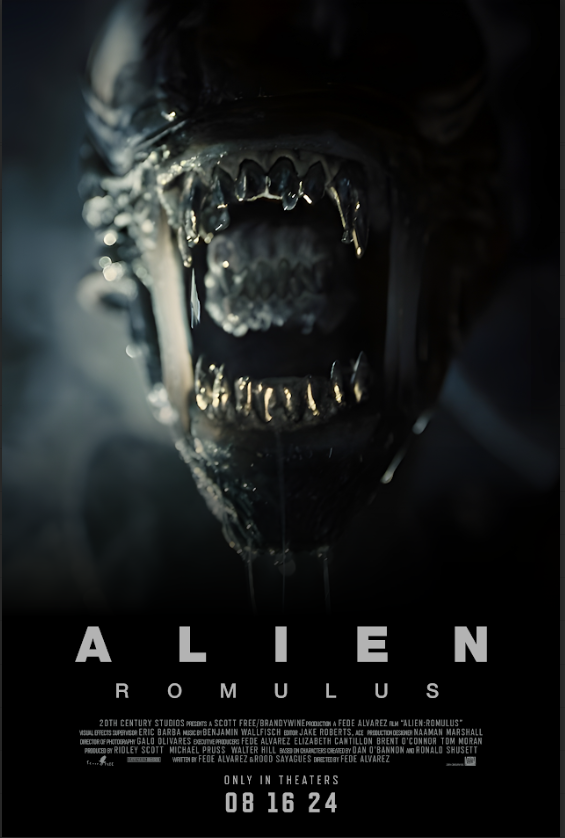 Alien: Romulus (2024) Poster 24x36 - Sci-Fi Epic, Dark Design, Rare Art - PosterFire.com