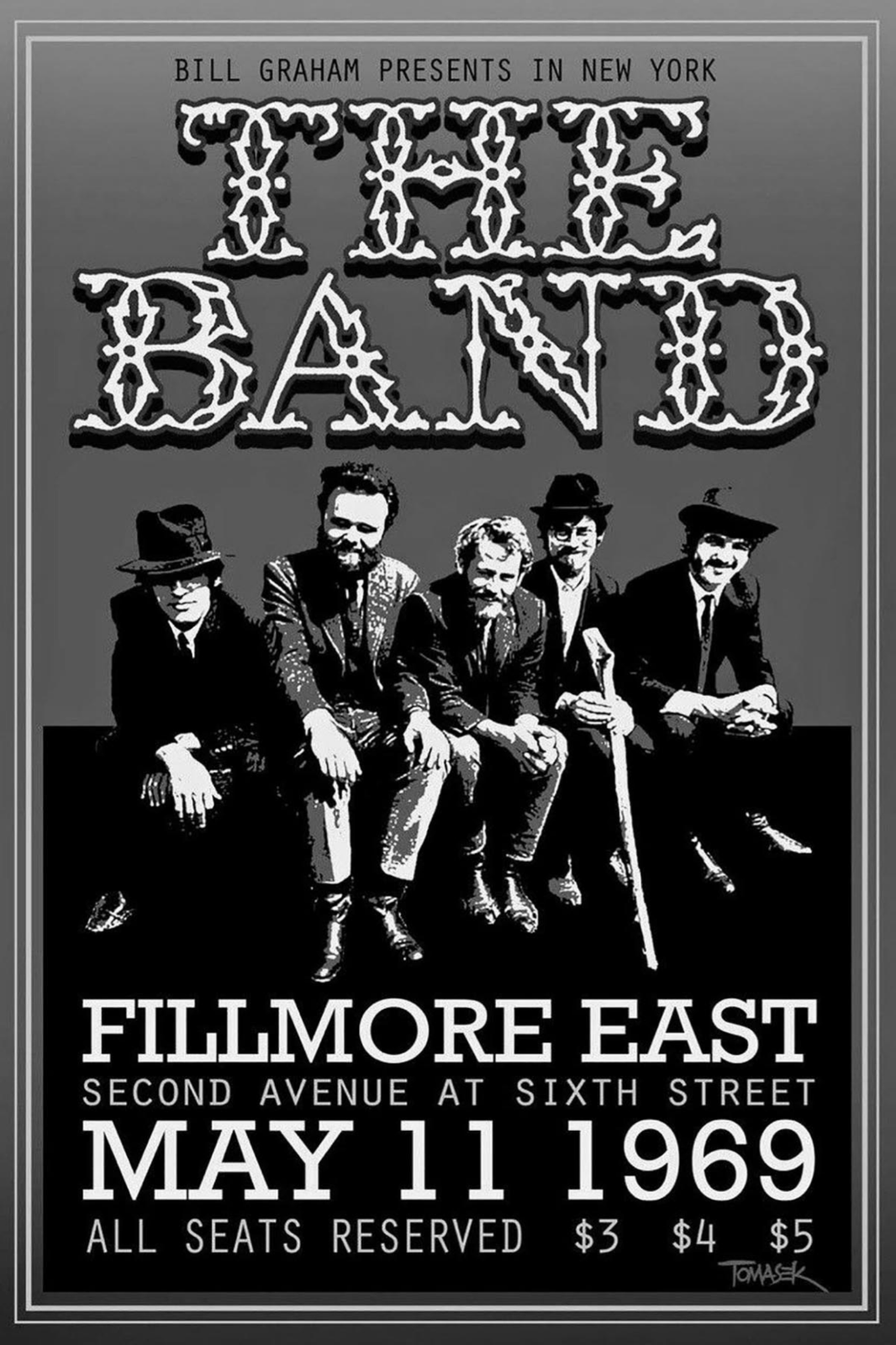 The Band Poster 24x36 - Rock and Americana Legends, Timeless Music, Iconic 60s - PosterFire.com