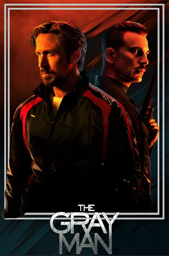 The Gray Man 2022 Poster 24x36 - High-Octane Action Ryan Gosling Chris Evans - PosterFire.com