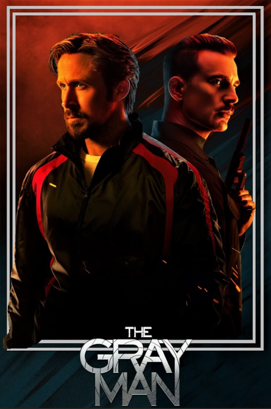 The Gray Man 2022 Poster 24x36 - High-Octane Action Ryan Gosling Chris Evans - PosterFire.com