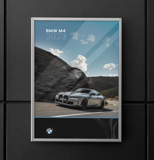 BMW M4 24X36 WALL ART Poster Motorsport Euro Germany Competition 2023 2024 M3 GE - PosterFire.com