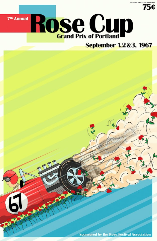 Rose Cup 1967 Car Racing Poster 24x36 – Vintage Motorsport Art, Classic Racing - PosterFire.com