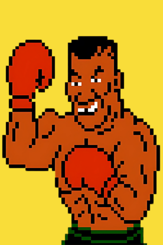 Mike Tyson Punch Out MR.SANDMAN NES Boxing 24x36 movie Poster 1987 NINTENDO GAME - PosterFire.com