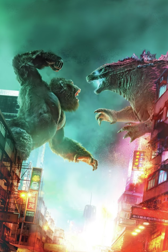 Godzilla vs. Kong 2021 Poster 24x36 - Epic Monster Battle Sci-Fi Action Kaiju - PosterFire.com