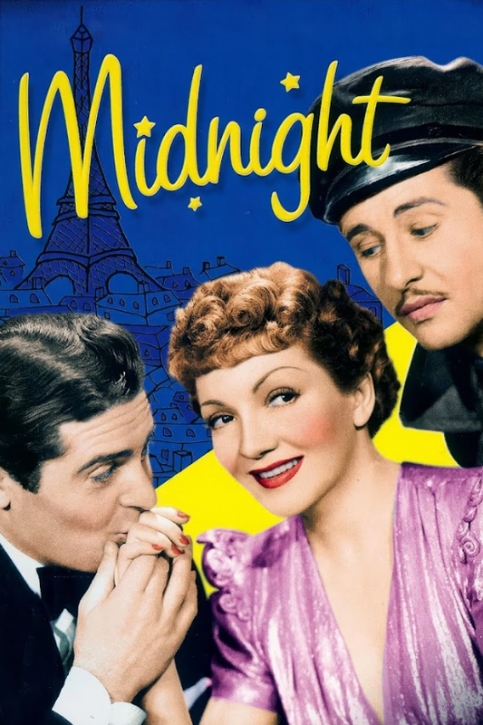 Midnight 1939 Movie Poster 24x36 - Romantic Comedy, Lubitsch Classic, Mistaken - PosterFire.com