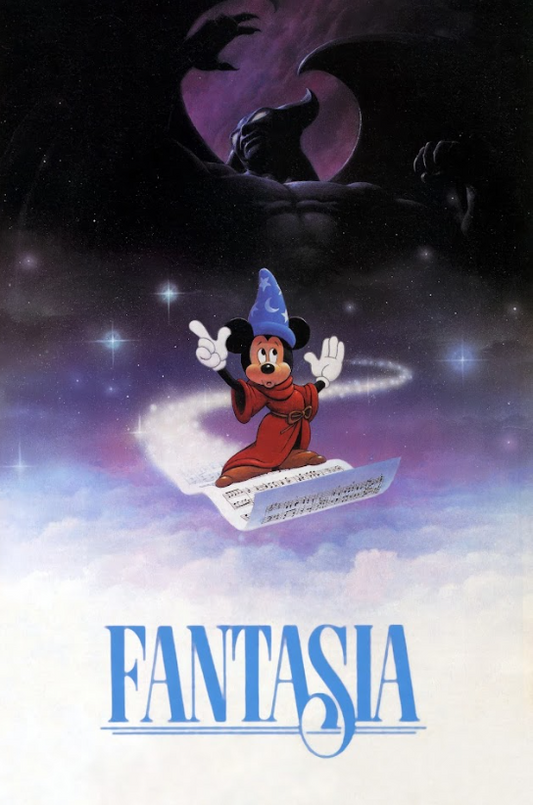 Fantasia (1940) 24x36 Movie Poster Disney Animated Musical Masterpiece Art