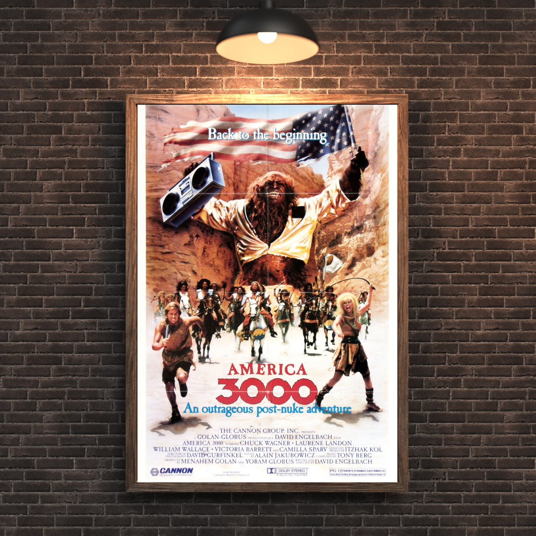 America 3000 Movie Poster - Vintage Sci-Fi Cult Classic Collectible Art Print