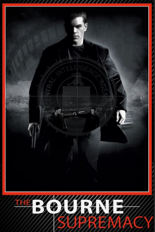 The Bourne Supremacy 2004 Poster 24x36 - Action Spy Thriller Matt Damon Intense - PosterFire.com