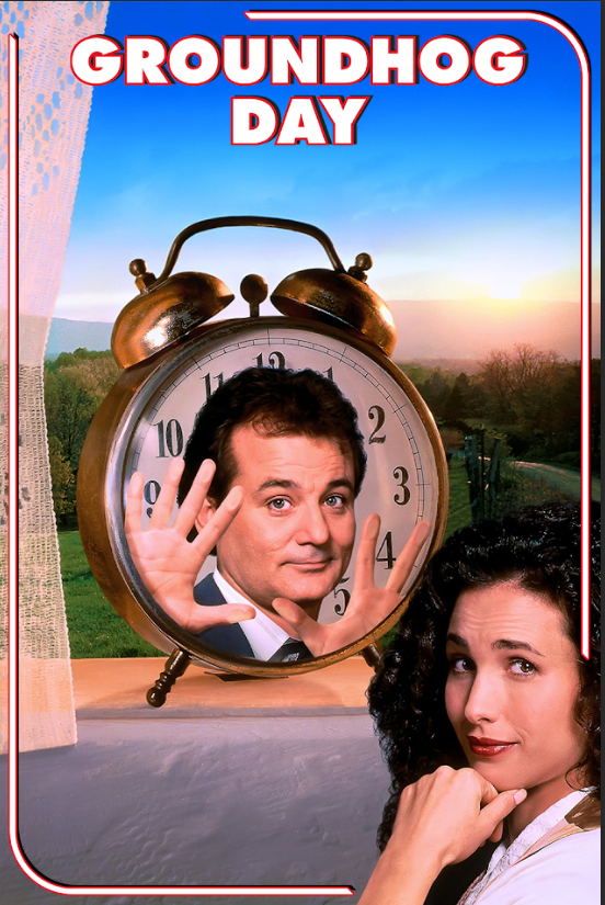 Groundhog Day 1993 Poster 24x36 - Bill Murray Comedy Fantasy Time Loop Classic - PosterFire.com