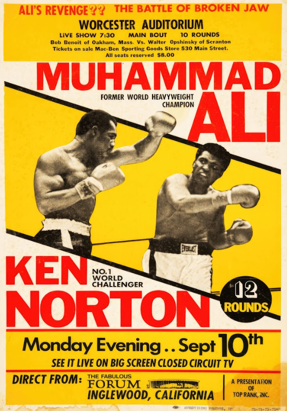 Muhammad Ali vs Ken Norton Boxing Poster 24x36 - Epic 1973 Heavyweight Battle - PosterFire.com