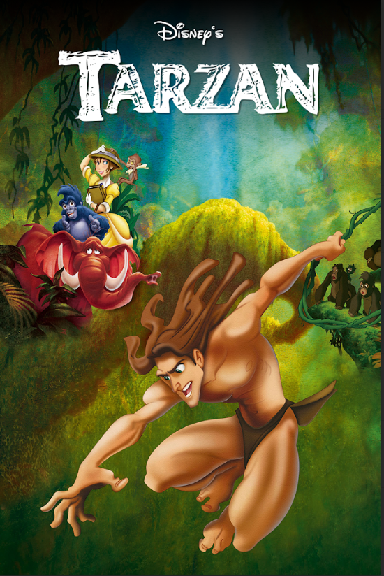 Tarzan (1999) 24x36 Movie Poster, Disney Animated Classic, Rare Vintage Art