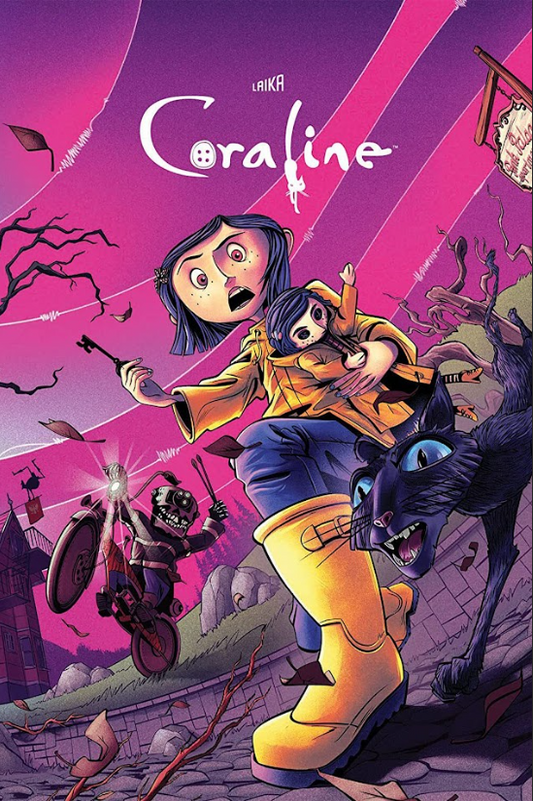 Coraline 2009 Poster 24x36 - Animated Dark Fantasy Neil Gaiman Story