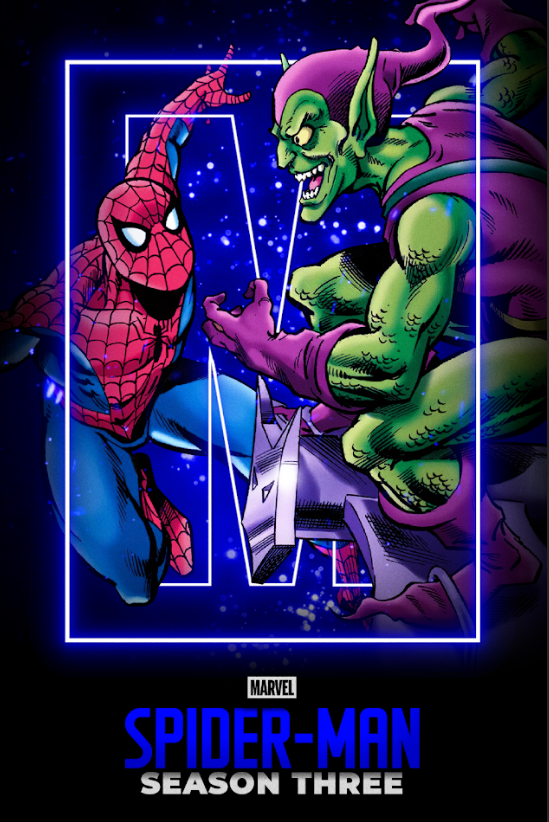 Spider-Man 1994 Season 3 Poster 24x36 - Marvel Animated Series Superhero Action