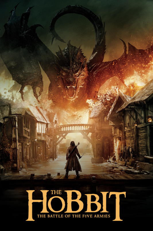 The Hobbit: The Battle of the Five Armies (2014) 24x36 Movie Poster, Epic Fantas