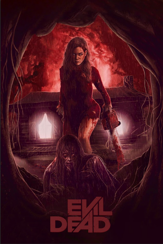 Evil Dead 2013 Poster 24x36 - Horror Remake Blood-Soaked Terror Cabin in the Woo