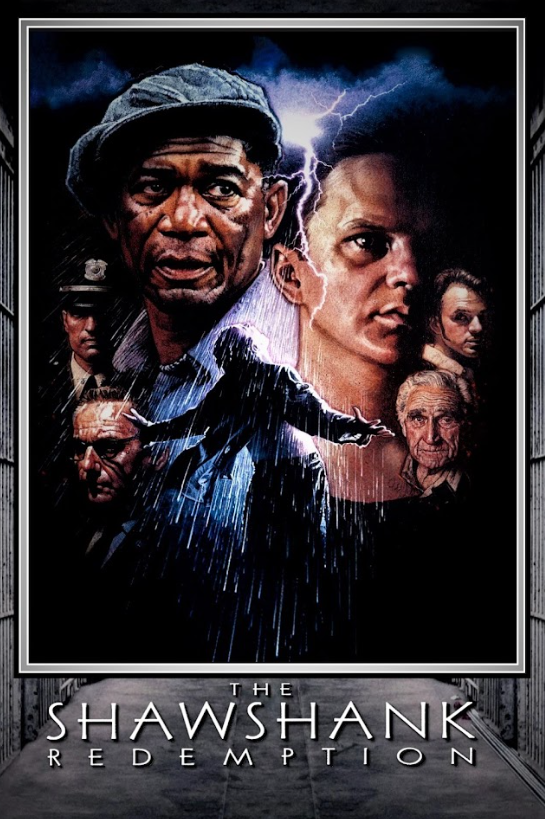 The Shawshank Redemption 1994 Poster 24x36 - Tim Robbins Morgan Freeman Prison D - PosterFire.com