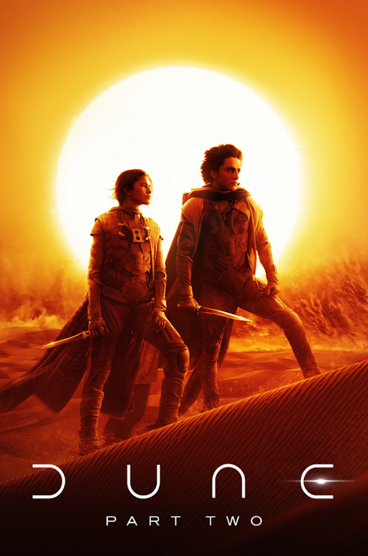 Dune: Part Two (2024) Movie Poster 24x36 Sci-Fi Epic, Timothée Chalamet