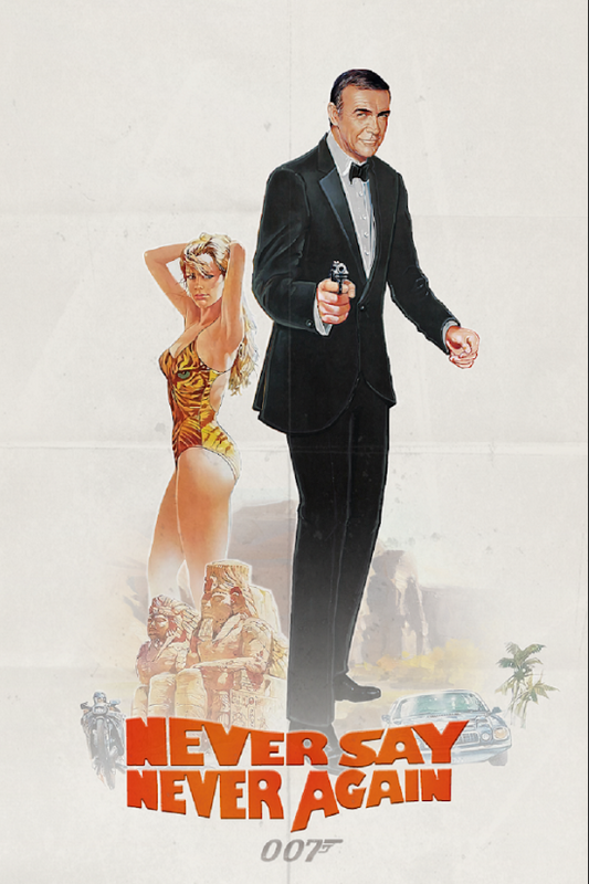 Never Say Never Again 1983 Movie Poster 24x36 - James Bond, Sean Connery, Action - PosterFire.com