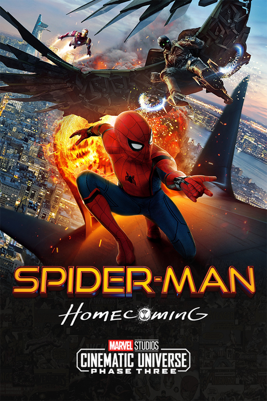 2017 Spider-Man: Homecoming Movie Poster 24x36 Action-Adventure Superhero Film